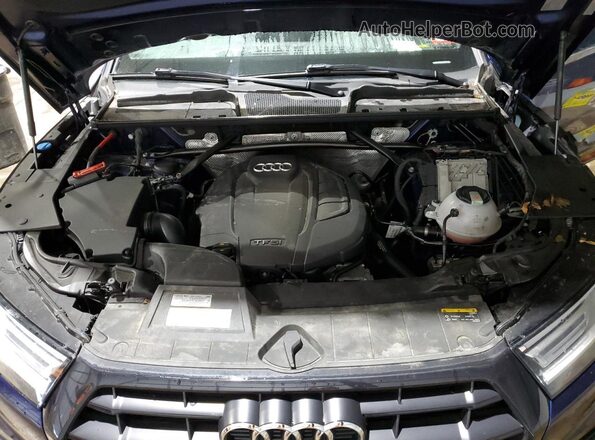 WA1ANAFY7L2116226 2020 AUDI Q5 Blue ძრავის განყოფილების ხედი