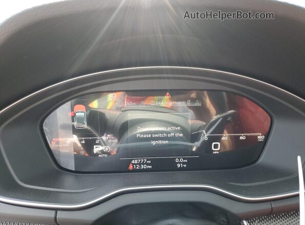 WA1B4AFY0M2015070 2021 AUDI SQ5 Black Սարքավորումների վահանակի տեսք
