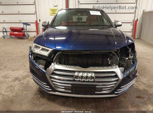 WA1B4AFY5K2013215 2019 AUDI SQ5 Blue Rear interior view