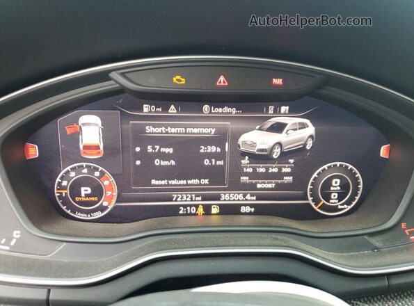 WA1B4AFY9L2121211 2020 AUDI SQ5 Черный Вид щитка приборов