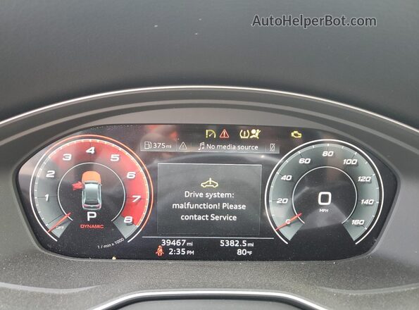 WA1B4AFYXM2028389 2021 AUDI SQ5 Black Widok zestawu wskaźników