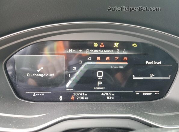 WA1C4AFY5P2040250 2023 AUDI SQ5 Black Vista del cuadro de instrumentos