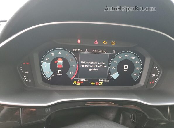WA1DECF33S1008087 2025 AUDI Q3 Blue Instrument cluster view