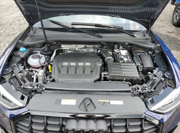 WA1DECF33S1008087 2025 AUDI Q3 Blue Engine compartment view