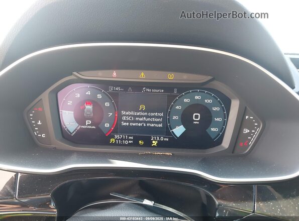 WA1DECF35N1043394 2022 AUDI Q3 Blue Вид задніх сидінь