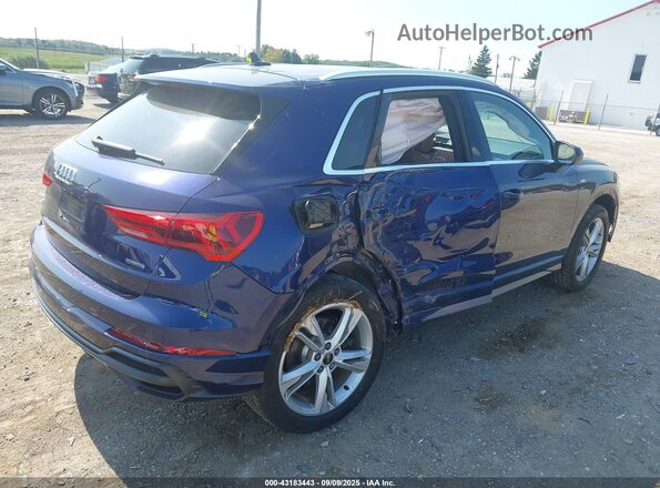 WA1DECF35N1043394 2022 AUDI Q3 Blue Задня права чверть