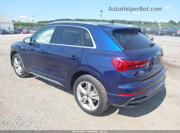 WA1DECF35N1043394 2022 AUDI Q3 Blue Задня ліва чверть