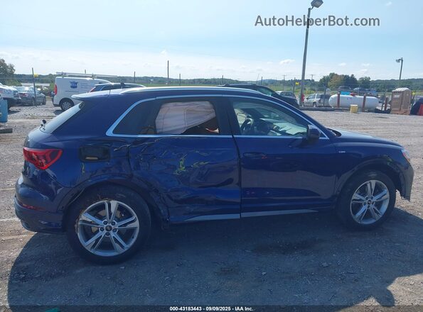 WA1DECF35N1043394 2022 AUDI Q3 Blue Вид спереду