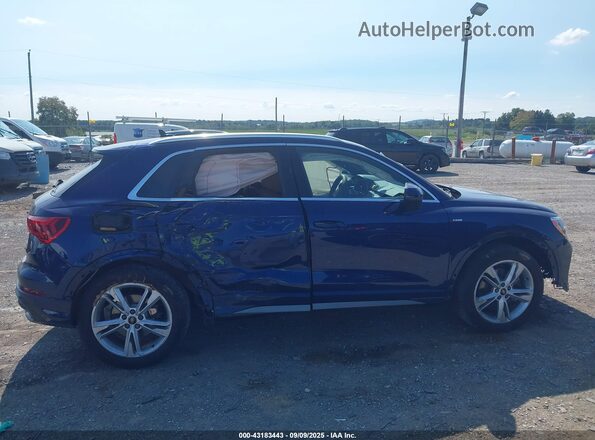 WA1DECF35N1043394 2022 AUDI Q3 Blue Вид задньої частини салону