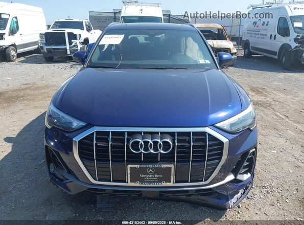 WA1DECF35N1043394 2022 AUDI Q3 Blue Вид щитка приладів
