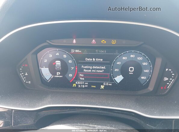 WA1DECF37M1131247 2021 AUDI Q3 Orange Вид задніх сидінь