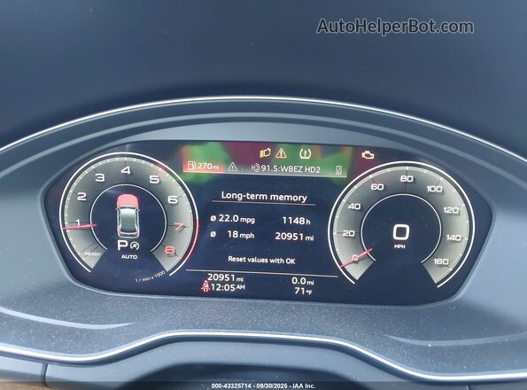WA1EAAFY4N2085386 2022 AUDI Q5 Black Widok tylnych siedzeń