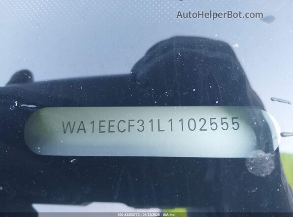 WA1EECF31L1102555 2020 AUDI Q3 Белый 