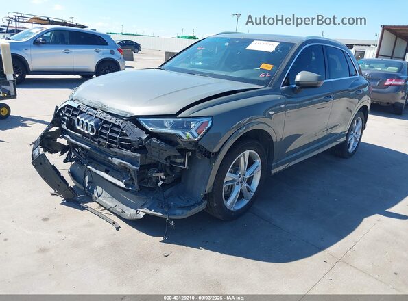 WA1EECF34L1078770 2020 AUDI Q3 Gray Передня ліва чверть