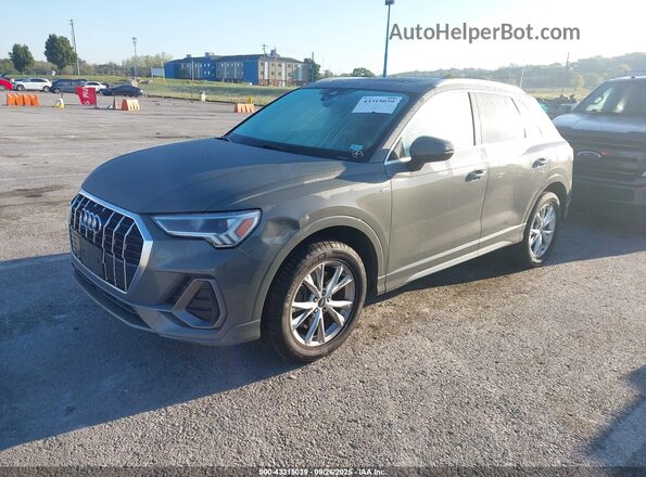 WA1EECF35M1029496 2021 AUDI Q3 Серый Передняя левая четверть