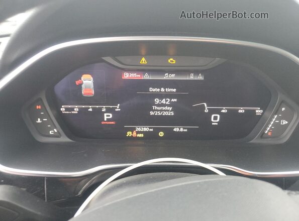 WA1EECF36M1121619 2021 AUDI Q3 Белый Вид щитка приборов