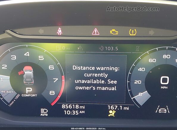 WA1EECF38L1030284 2020 AUDI Q3 Blue 