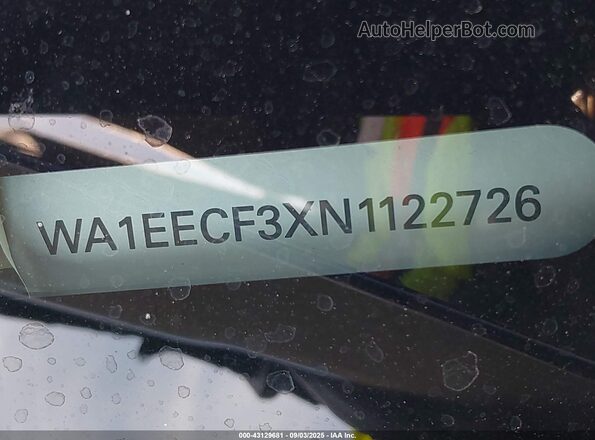 WA1EECF3XN1122726 2022 AUDI Q3 Blue 