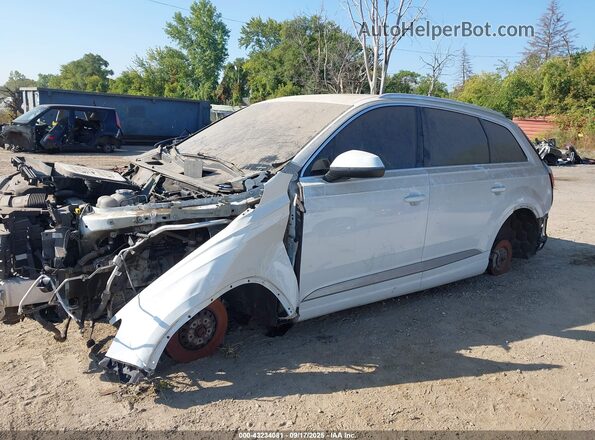 WA1LAAF72HD013805 2017 AUDI Q7 White Vista tres cuartos delantera izquierda