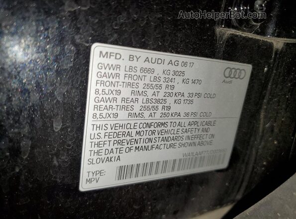 WA1LAAF77JD003650 2018 AUDI Q7 Черный 