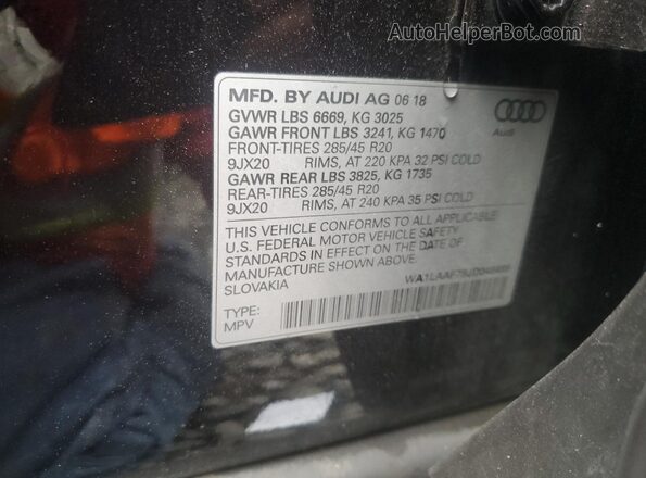 WA1LAAF79JD048489 2018 AUDI Q7 Black 