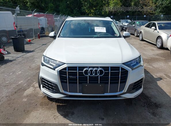 WA1LXAF72MD014140 2021 AUDI Q7 White ხელსაწყოთა პანელის ხედი