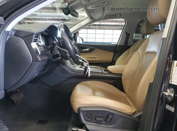 WA1LXAF78LD001343 2020 AUDI Q7 Black Widok wnętrza z przodu