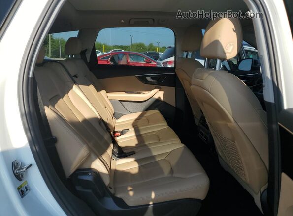 WA1LXAF79LD002453 2020 AUDI Q7 White Rear interior view