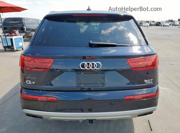 WA1VAAF73JD007235 2018 AUDI Q7 Black Front interior view