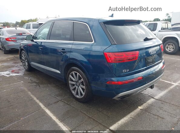 WA1VAAF76JD043906 2018 AUDI Q7 Синий Задняя левая четверть