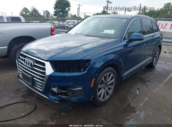 WA1VAAF76JD043906 2018 AUDI Q7 Синий Передняя левая четверть