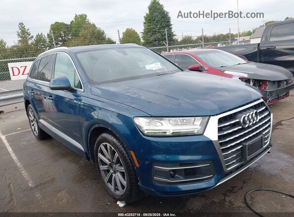 WA1VAAF76JD043906 2018 AUDI Q7 Синий Вид задней части салона