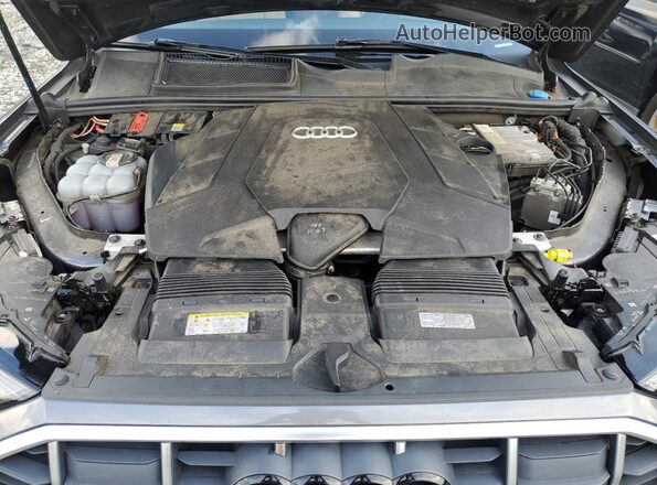 WA1VXAF70MD014792 2021 AUDI Q7 Black Vista del compartimento del motor