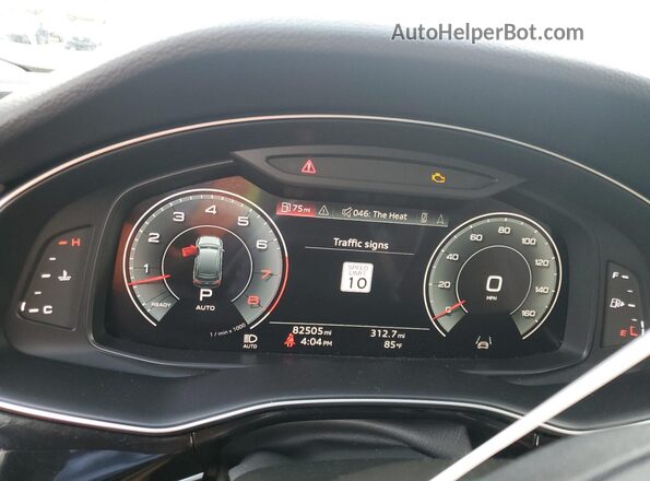 WA1VXAF70MD014792 2021 AUDI Q7 Black Vista del cuadro de instrumentos