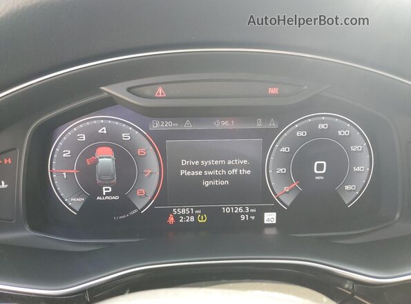 WA1VXAF73LD004899 2020 AUDI Q7 Gray Widok zestawu wskaźników
