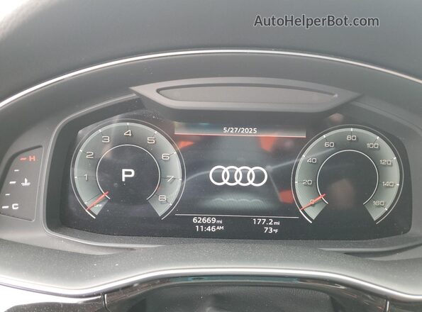 WA1VXAF74MD030784 2021 AUDI Q7 Black Вид щитка приладів