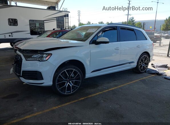 WA1VXBF75MD035921 2021 AUDI Q7 White წინა მარცხენა ხედი სამი მეოთხედიდან