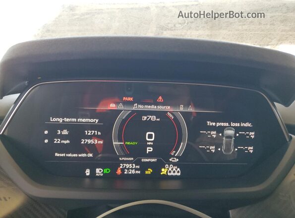 WAUAHBFW8P7901376 2023 AUDI RS Black Սարքավորումների վահանակի տեսք