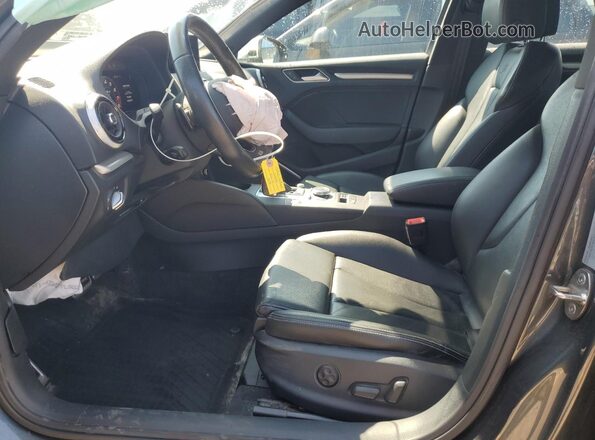 WAUB1GFF8H1020199 2017 AUDI S3 Gray წინა სალონის ხედი