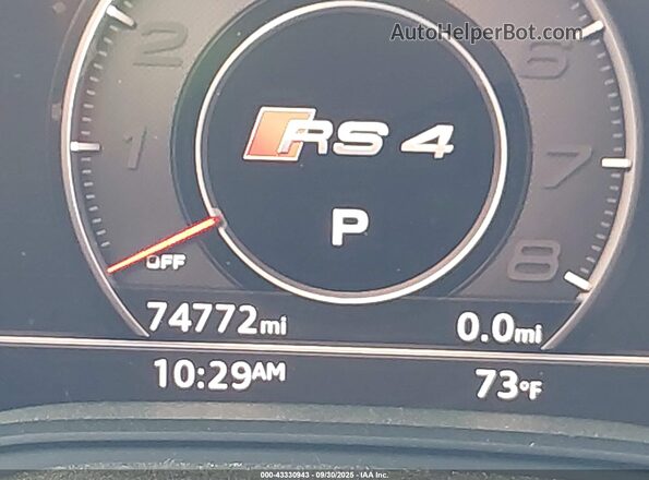 WAUB4AF40KA118492 2019 AUDI S4 Gray 