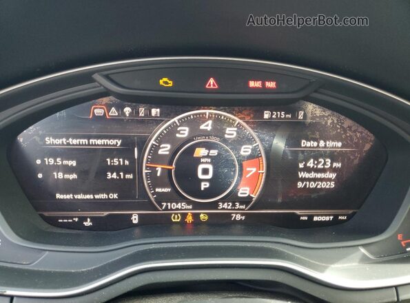 WAUB4CF59JA045500 2018 AUDI S5 Черный 