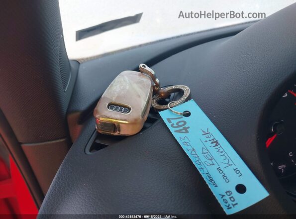 WAUB8GFF1H1068199 2017 AUDI OTHER Red Dashboard view