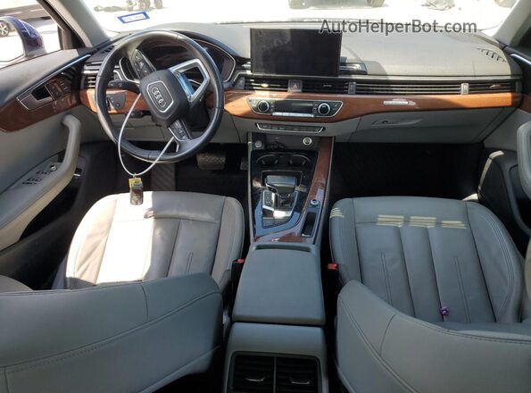 WAUBBAF40MA057685 2021 AUDI OTHER Blue Առջևի վահանակի տեսք