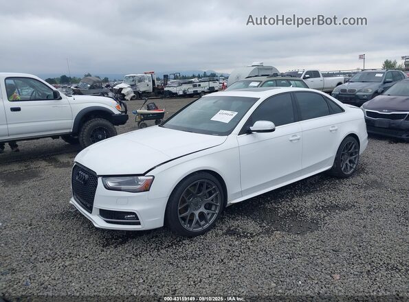 WAUBGAFL0GA005955 2016 AUDI S4 White Vista tres cuartos delantera izquierda