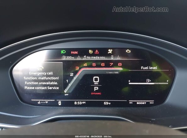 WAUC4AF41PA083487 2023 AUDI S4 White უკანა სავარძლების ხედი