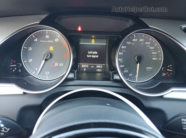WAUC4AFR0GA015144 2016 AUDI S5 Gray Widok zestawu wskaźników