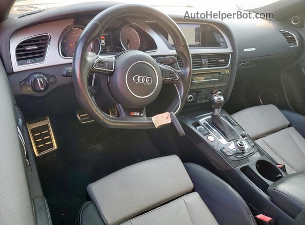 WAUC4AFR2GA026789 2016 AUDI S5 Black Առջևի վահանակի տեսք