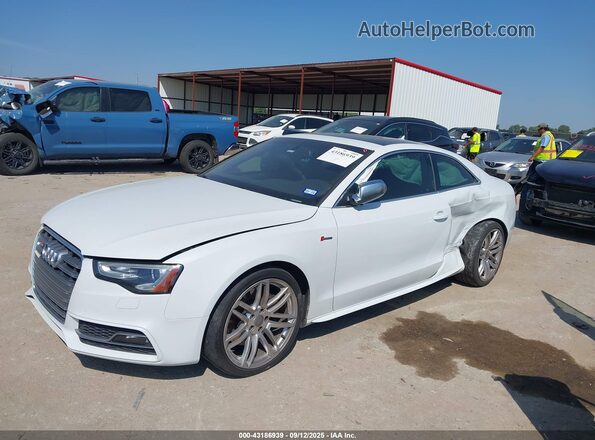 WAUC4AFR8GA021984 2016 AUDI S5 White Առջևի ձախ երեք քառորդ տեսարան