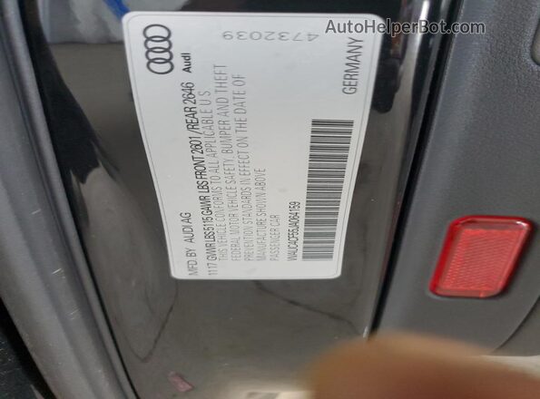 WAUC4CF55JA064159 2018 AUDI S5 Черный 