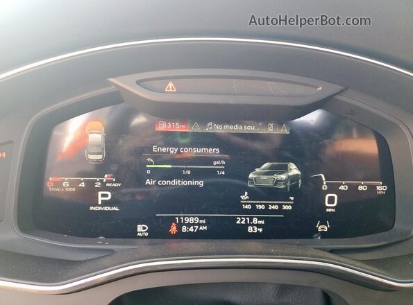 WAUD3BF28PN035909 2023 AUDI OTHER Black Vista del cuadro de instrumentos